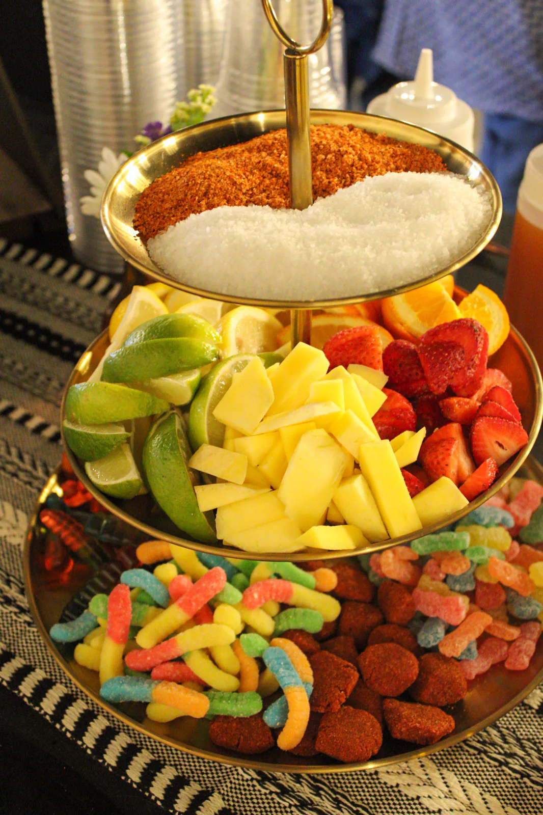 Fresh fruit and colorful toppings displayed at Brand the Bar